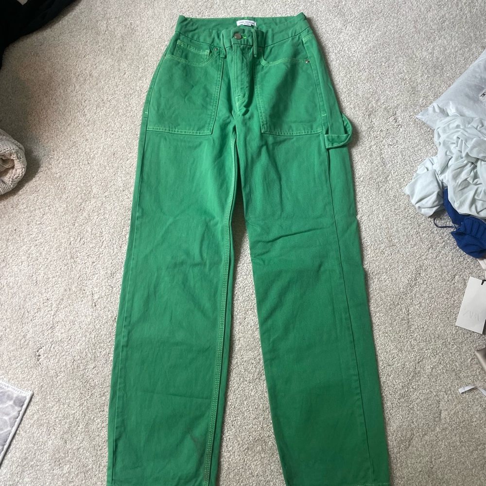 Good American Vibrant Green Denim